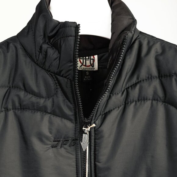 JPG by Gaultier Black Quilted Side-Stripe Zip Vest - Picture 4 of 8
